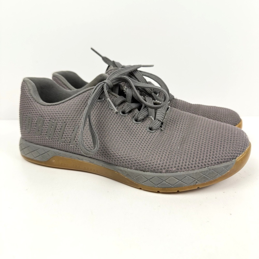 Nobull Outwork Shoes Women 8 Gray Trainer Superfabric Trainer Workout Gym Lift